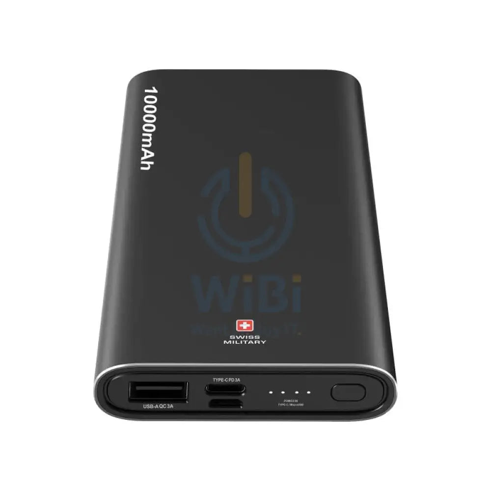 Swiss Military Chandoline Power Bank - 20W / 10000mAh / Black Accessories > Power Bank