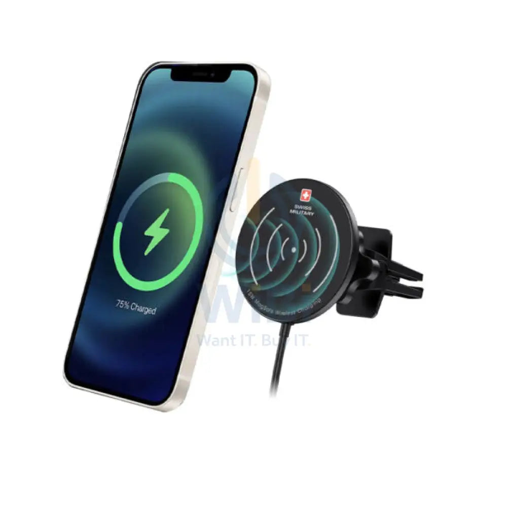 Swiss Military MagSafe Car Charger 15W - Black Accessories > Power Adapters