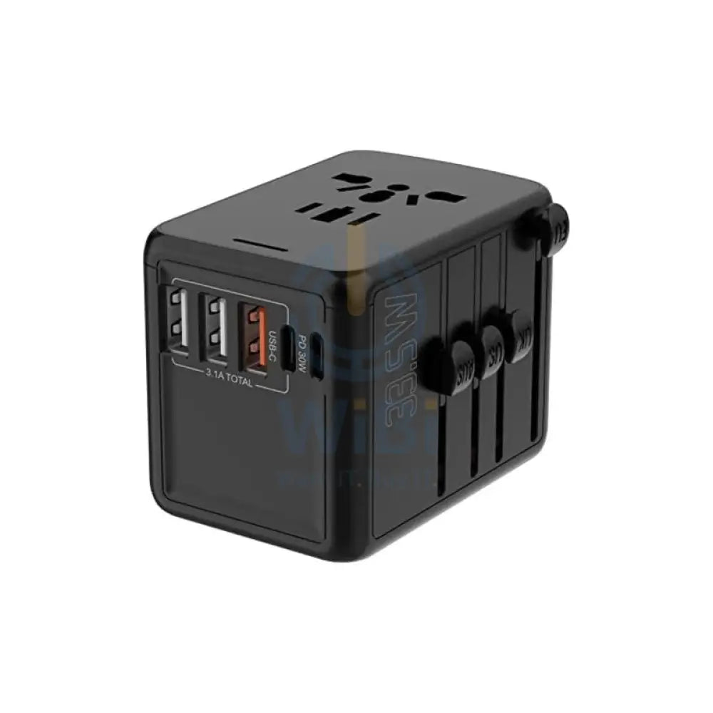 Swiss Military Power Station QC Travel Charger - 33.5W / Black Accessories > Power Adapters