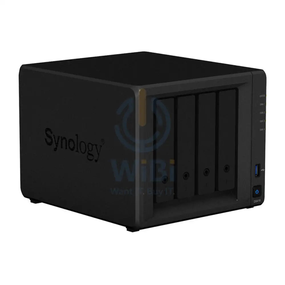 Synology DiskStation DS418 - 16TB / 2x 8TB / SATA / 4-Bays / USB / LAN / Desktop
