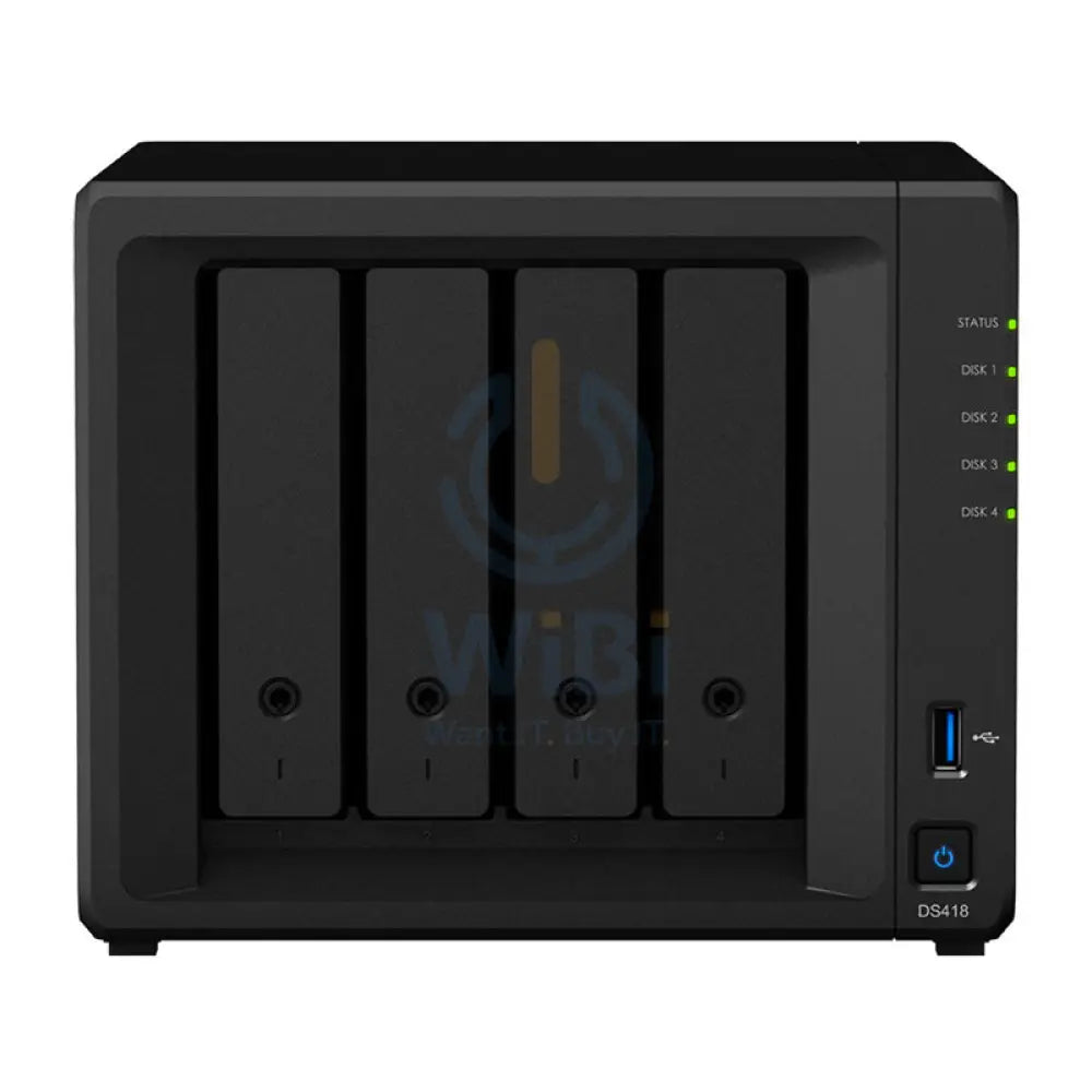 Synology DiskStation DS418 - 2TB / 2x 1TB / SATA / 4-Bays / USB / LAN / Desktop