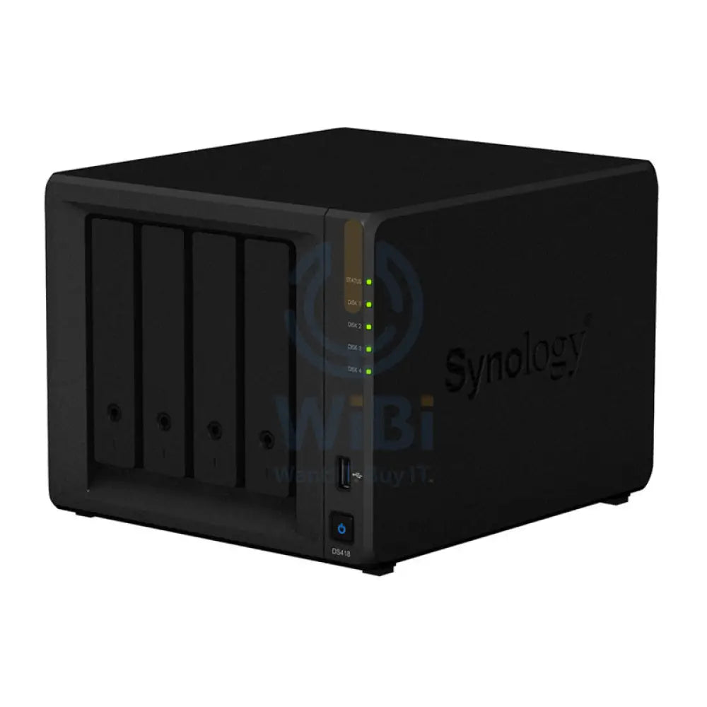 Synology DiskStation DS418 - 2TB / 2x 1TB / SATA / 4-Bays / USB / LAN / Desktop