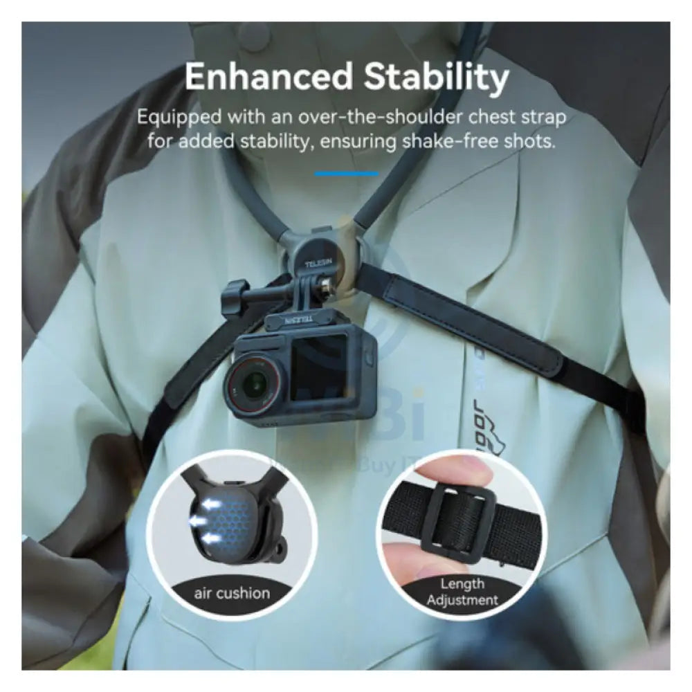 TELESIN Action Camera Neck Holder SE 2.0 - Gray Accessories > Mobiles & Tablets > Mobiles > Mobile Holder / Stands