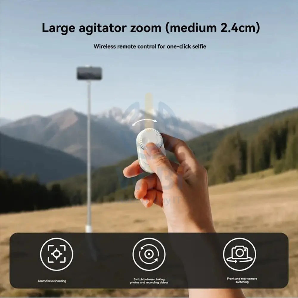 TELESIN Bluetooth Selfie Remote Control - White Accessories > Mobiles & Tablets > Mobiles > Mobile Holder / Stands