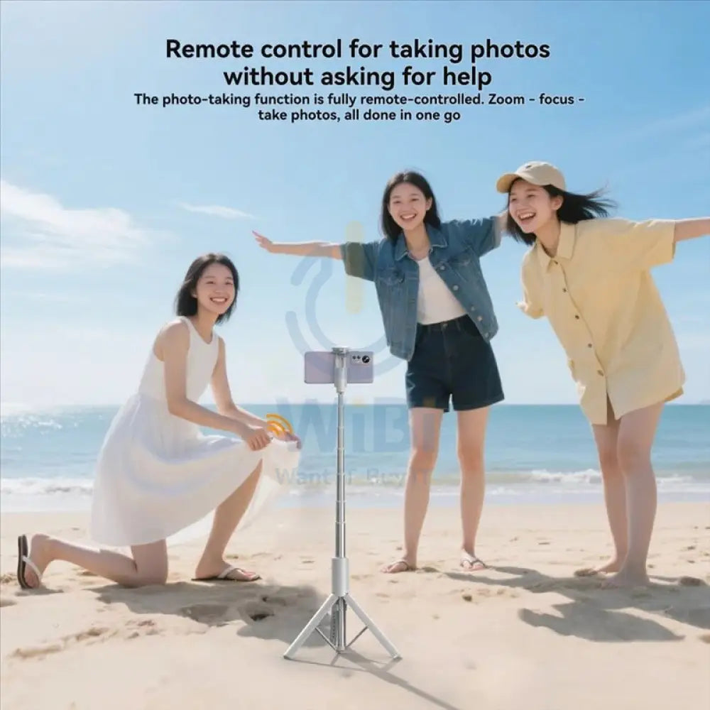 TELESIN Bluetooth Selfie Remote Control - White Accessories > Mobiles & Tablets > Mobiles > Mobile Holder / Stands