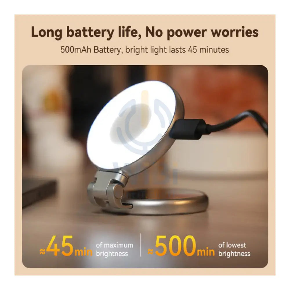 TELESIN C03 Magnetic Selfie Light Phone Grip - Silver Accessories > Mobiles & Tablets > Mobiles > Grips