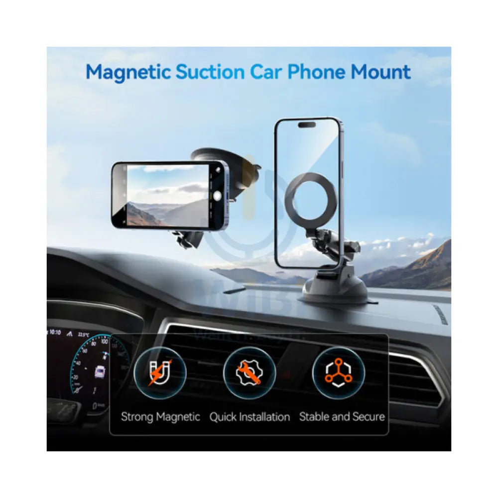 TELESIN Car Suction MagSafe Cup Mount Accessories > Mobiles & Tablets > Mobiles > Mobile Holder / Stands