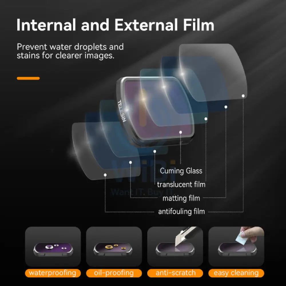 TELESIN CPL/ND 4-Filter Set for DJI Osmo Pocket 3 Accessories > Cameras