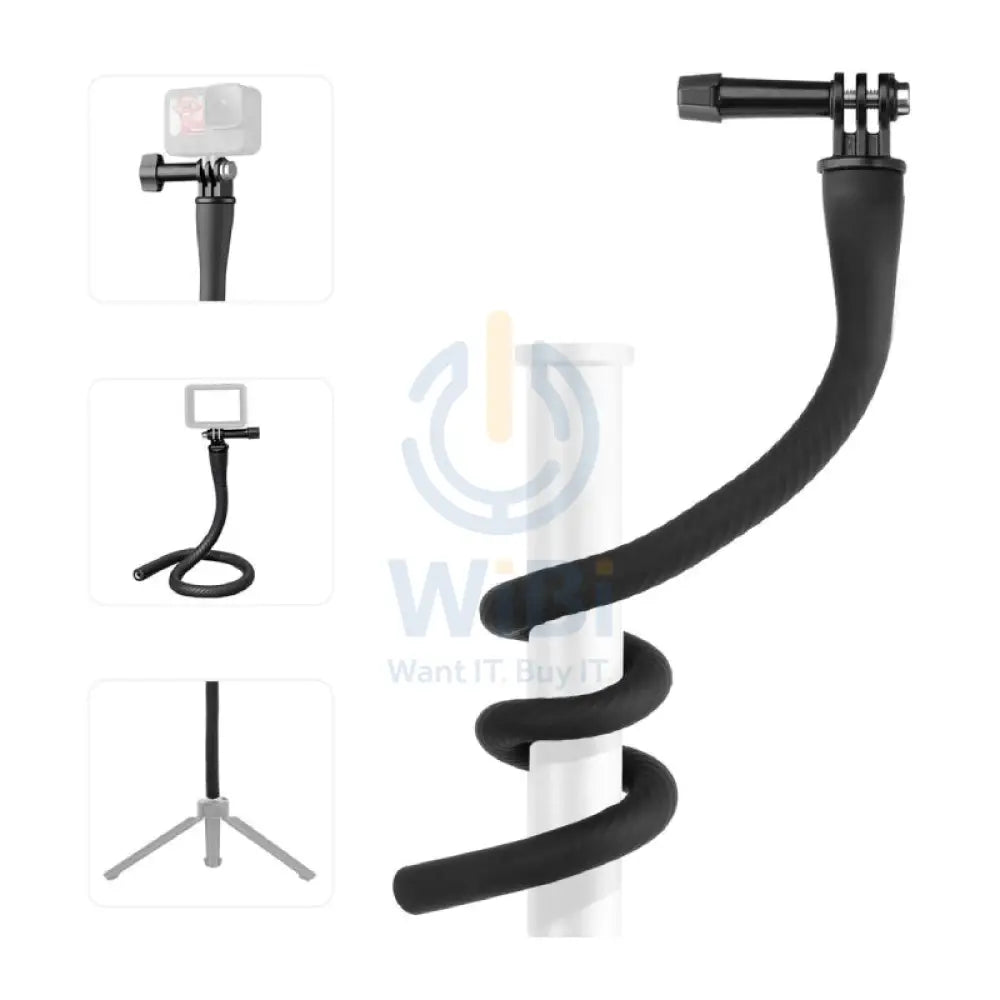 TELESIN Flexible Mount for Action Cameras/Phones - Black Accessories > Cameras