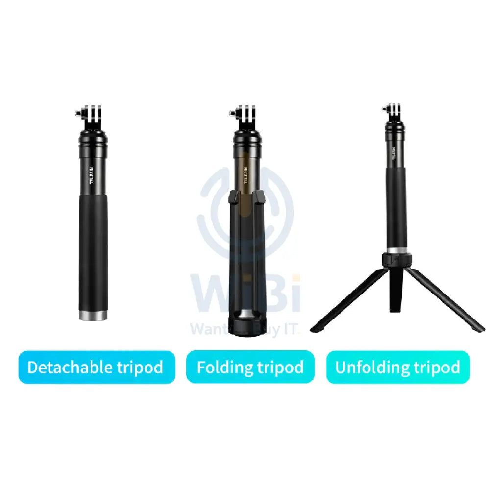 TELESIN Folding Aluminum Table Top Tripod - Black Accessories > Mobiles & Tablets > Mobiles > Mobile Holder / Stands