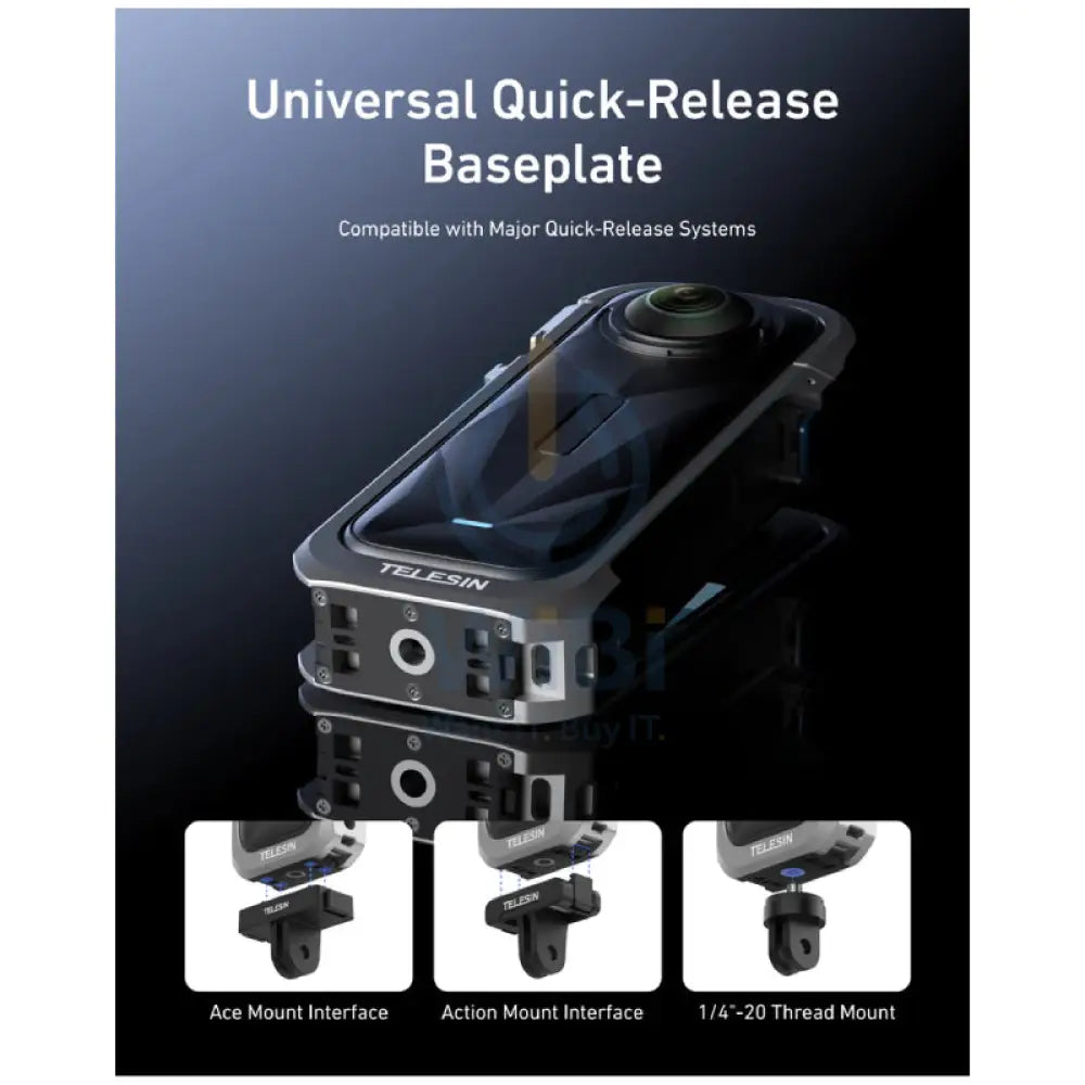 TELESIN Full Cage Protection for Insta360 X5 Accessories > Cameras