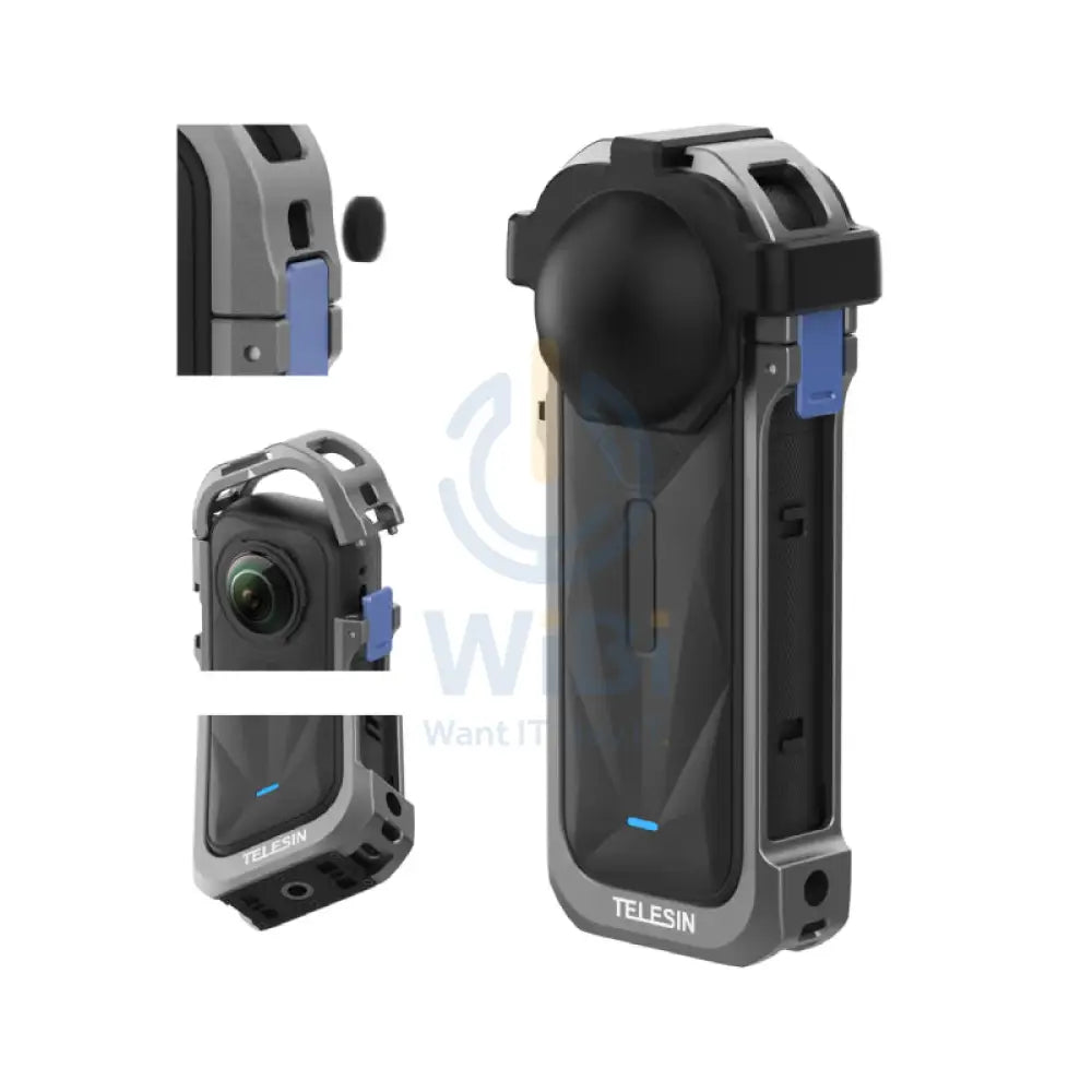 TELESIN Full Cage Protection for Insta360 X5 Accessories > Cameras
