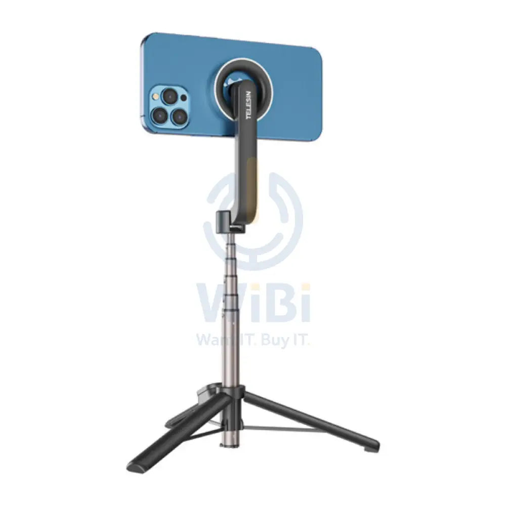 TELESIN Magnetic Bluetooth Selfie Stick - Black Accessories > Mobiles & Tablets > Mobiles > Mobile Holder / Stands