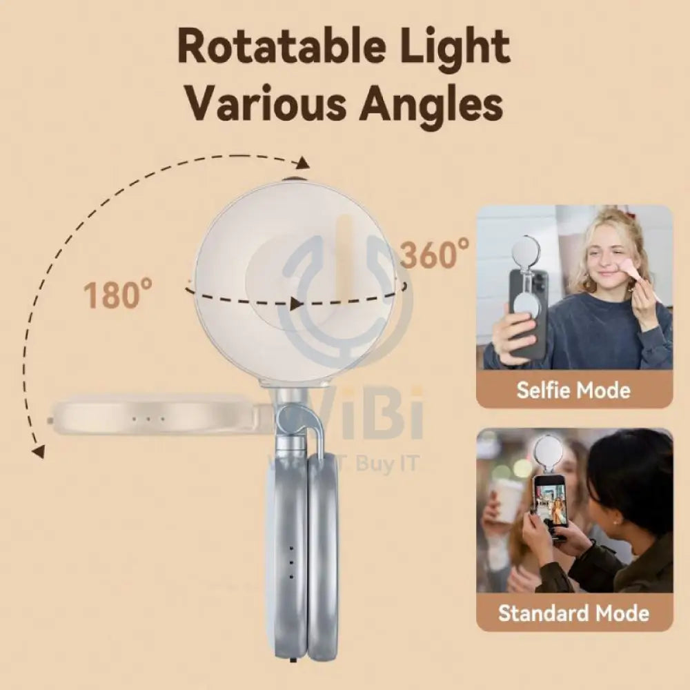 TELESIN Magnetic Selfie Light Magsafe Grip - Silver Accessories > Mobiles & Tablets > Mobiles > Grips