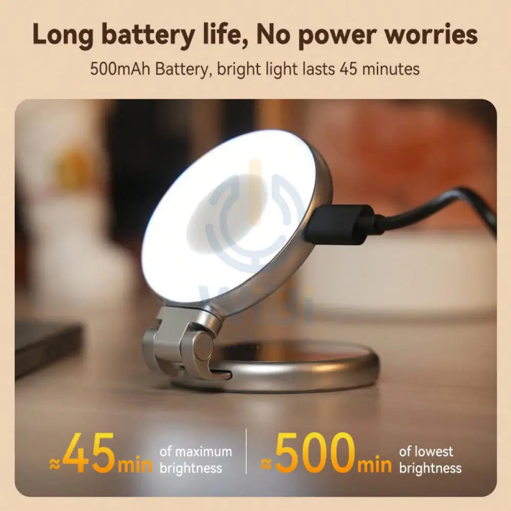 TELESIN Magnetic Selfie Light Magsafe Grip - Silver Accessories > Mobiles & Tablets > Mobiles > Grips