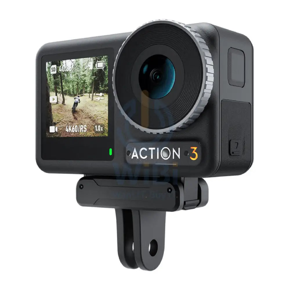 TELESIN Magnetic Two-Claw Adapter for DJI Osmo Action 3 - Black Accessories > Cameras