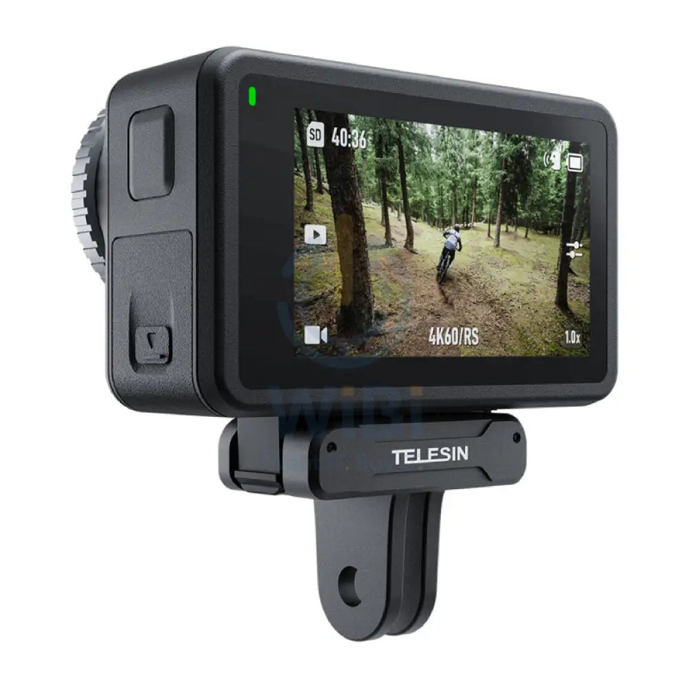 TELESIN Magnetic Two-Claw Adapter for DJI Osmo Action 3 - Black Accessories > Cameras