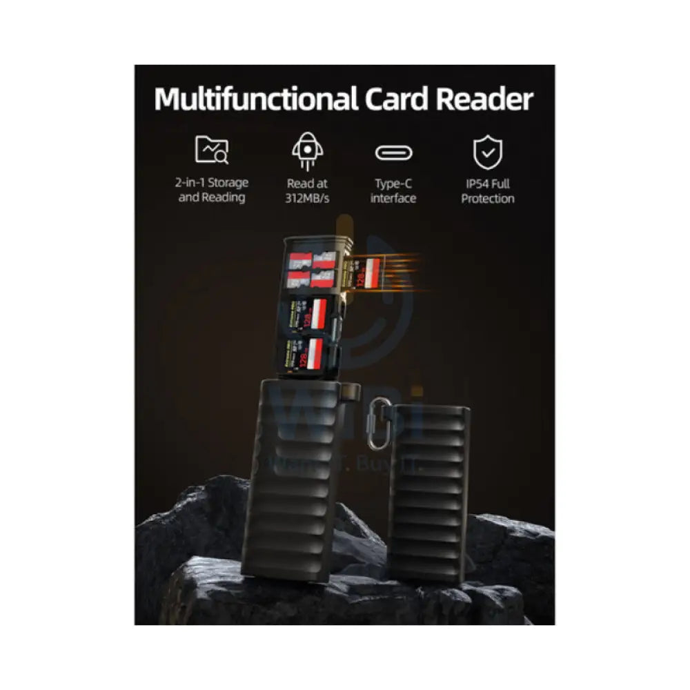TELESIN Multifunctional Card Reader - Black Storage > Memory Cards