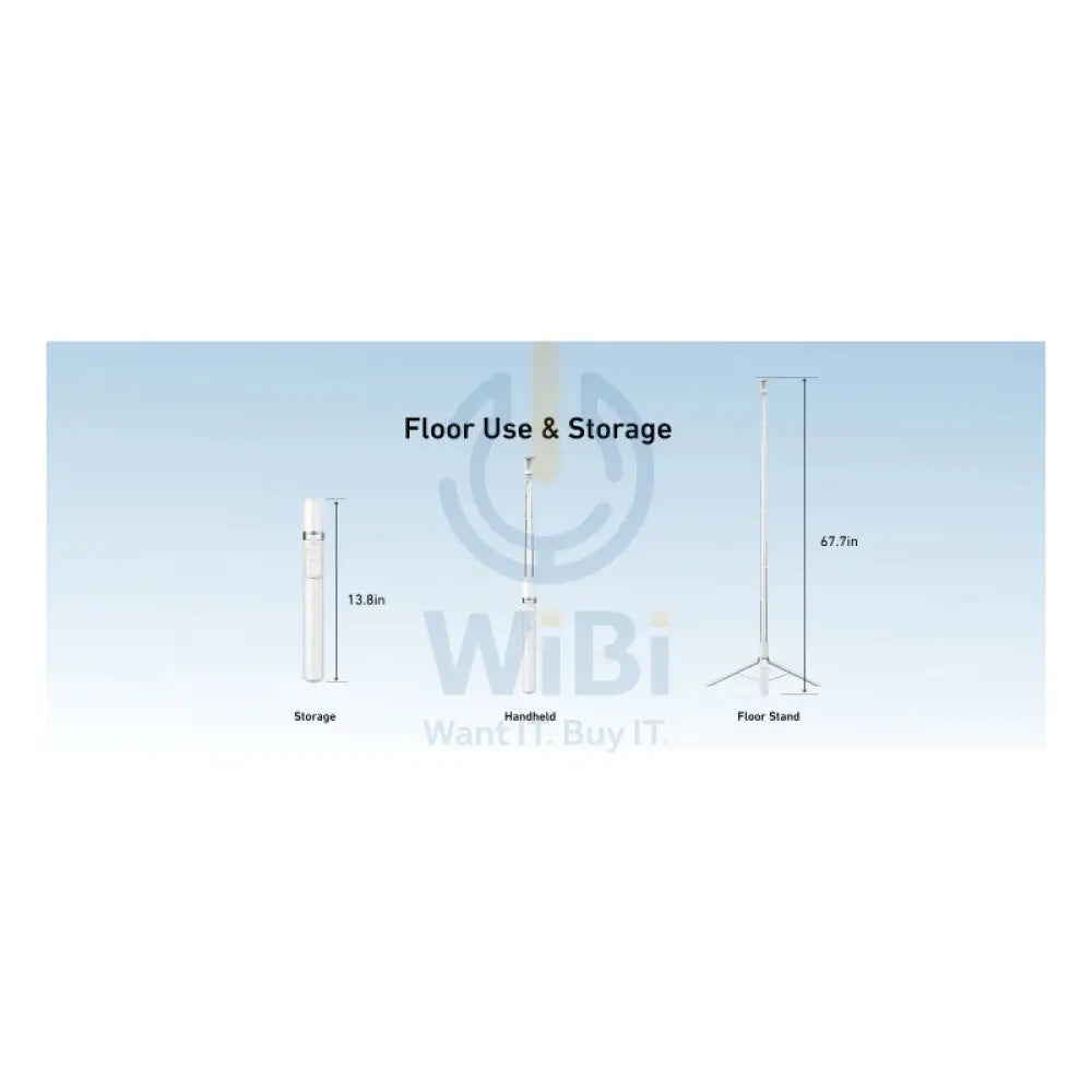 TELESIN Portable Selfie Stick Tripod - White Accessories > Mobiles & Tablets > Mobiles > Mobile Holder / Stands