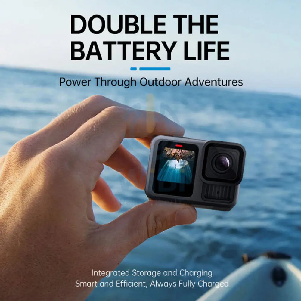 TELESIN Power Bank For GoPro HERO13 Batteries - Black Accessories > Cameras