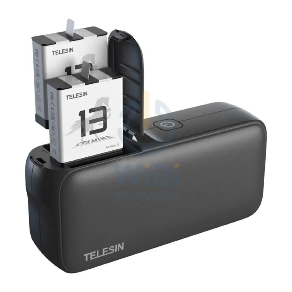 TELESIN Power Bank For GoPro HERO13 Batteries - Black Accessories > Cameras
