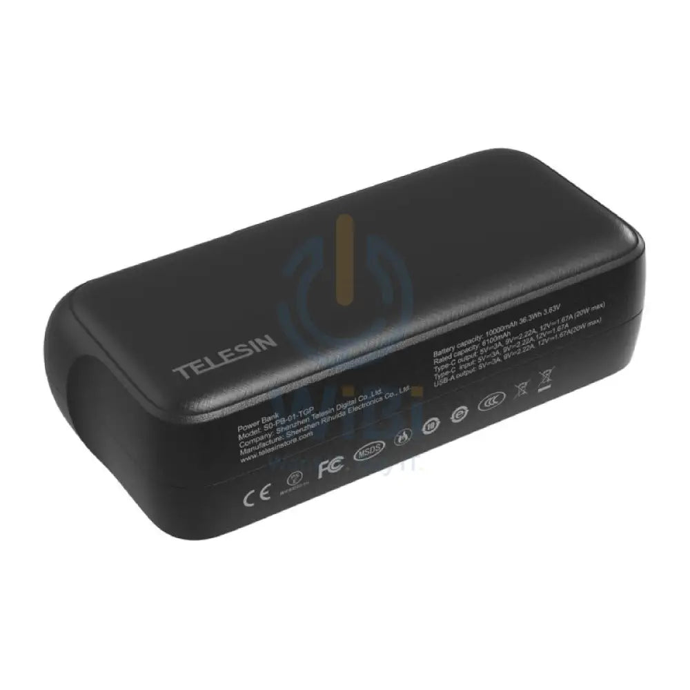TELESIN Power Bank For GoPro HERO13 Batteries - Black Accessories > Cameras