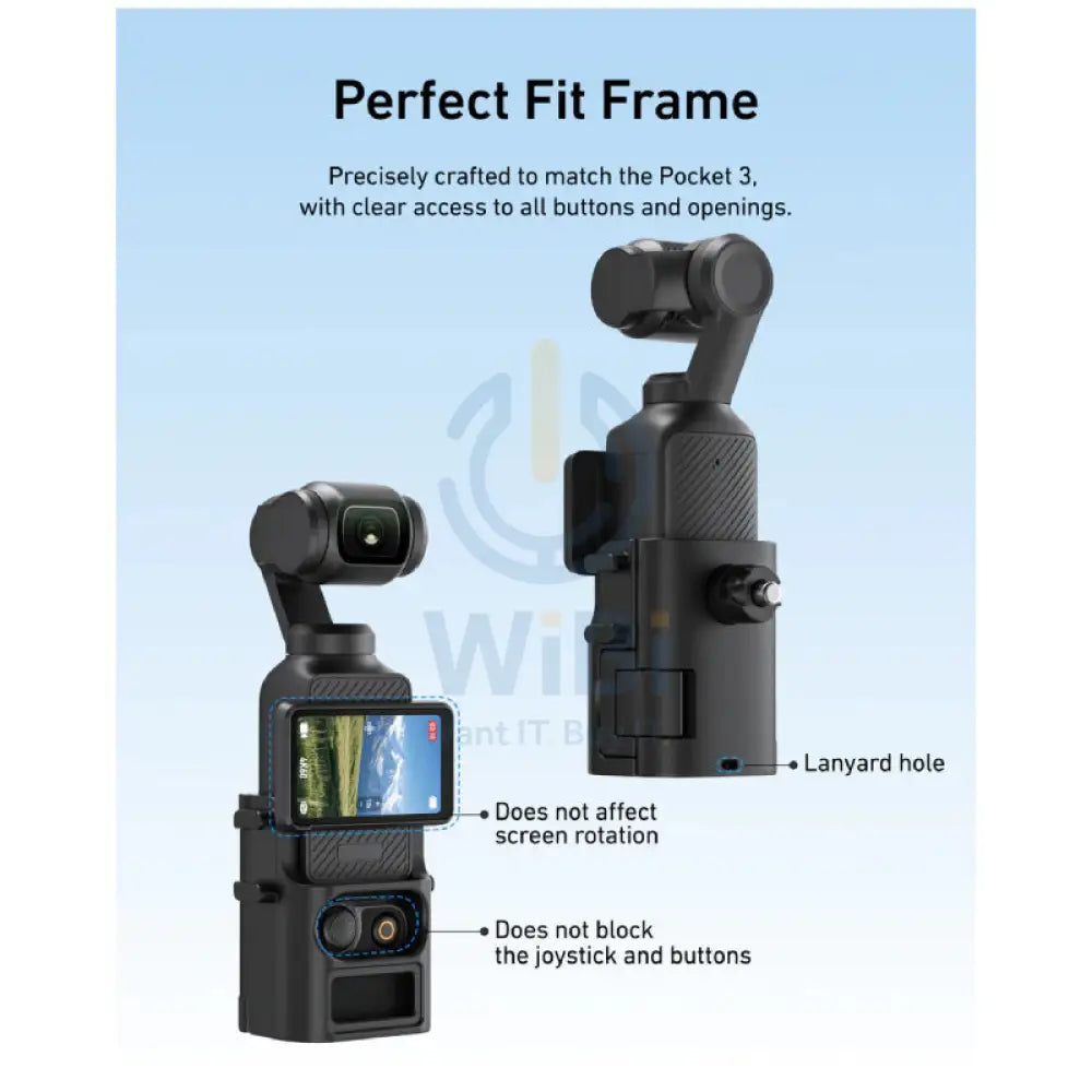 TELESIN Quick-release Backpack Mount For Pocket 3 - Black Accessories > Mobiles & Tablets > Mobiles > Mobile Holder
