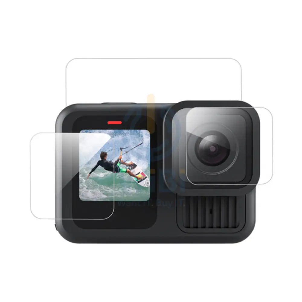 TELESIN Tempered Glass Lens & Screen Protector Kit for GoPro HERO13 - Clear Accessories > Cameras