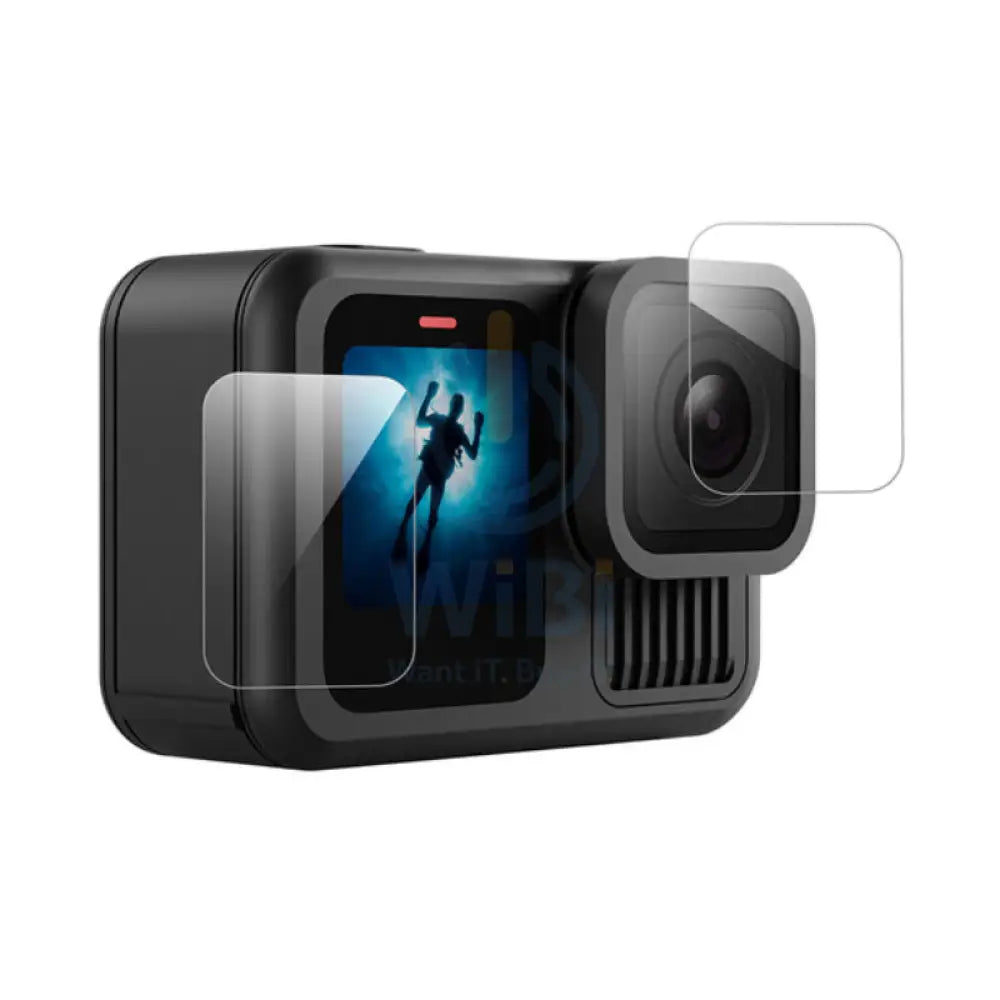 TELESIN Tempered Glass Lens & Screen Protector Kit for GoPro HERO13 - Clear Accessories > Cameras