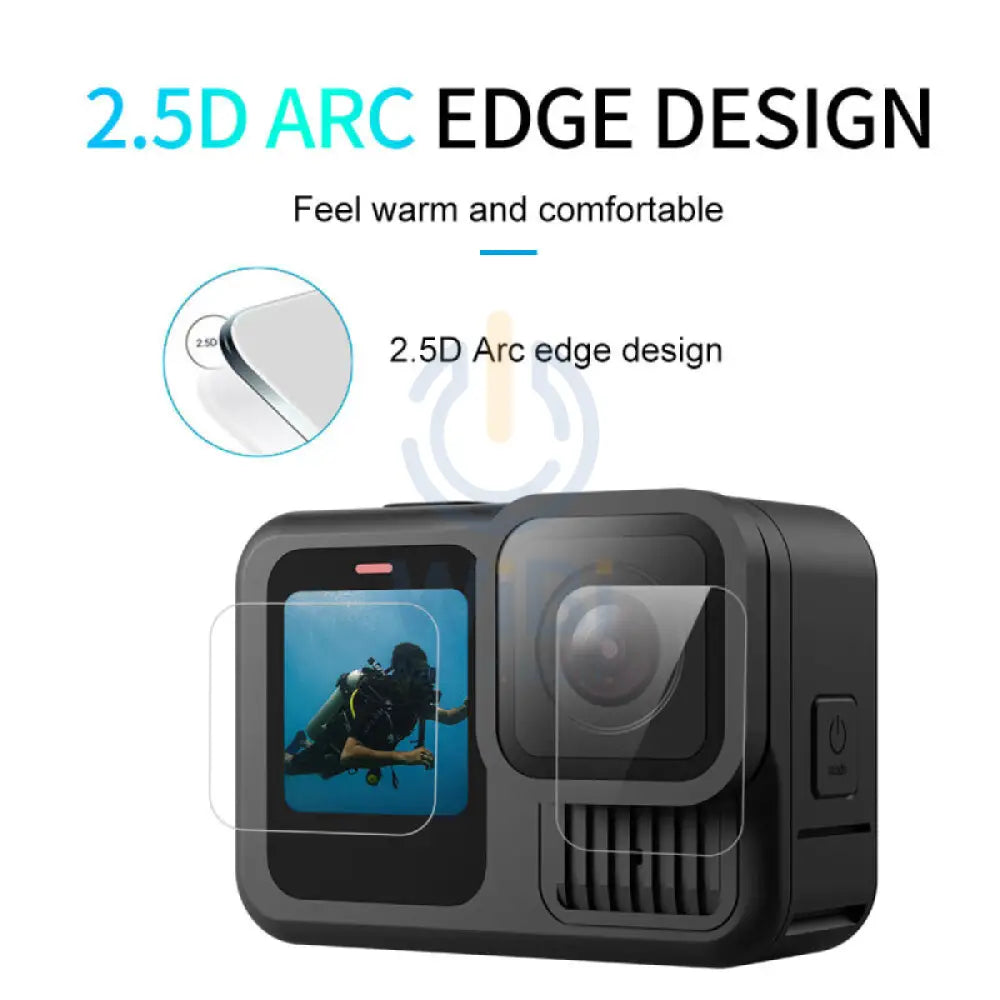 TELESIN Tempered Glass Lens & Screen Protector Kit for GoPro HERO13 - Clear Accessories > Cameras