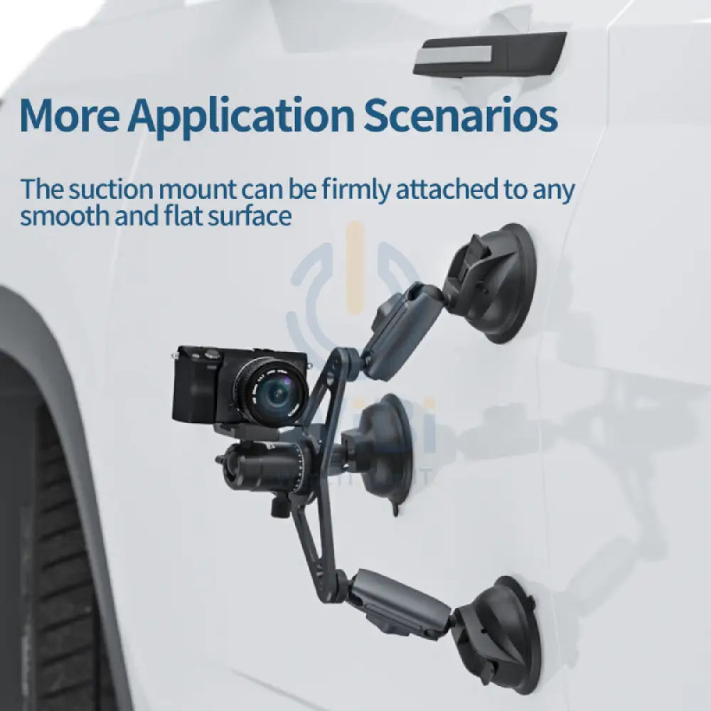 TELESIN Triple Suction Cup Camera Mount - Black Accessories > Cameras