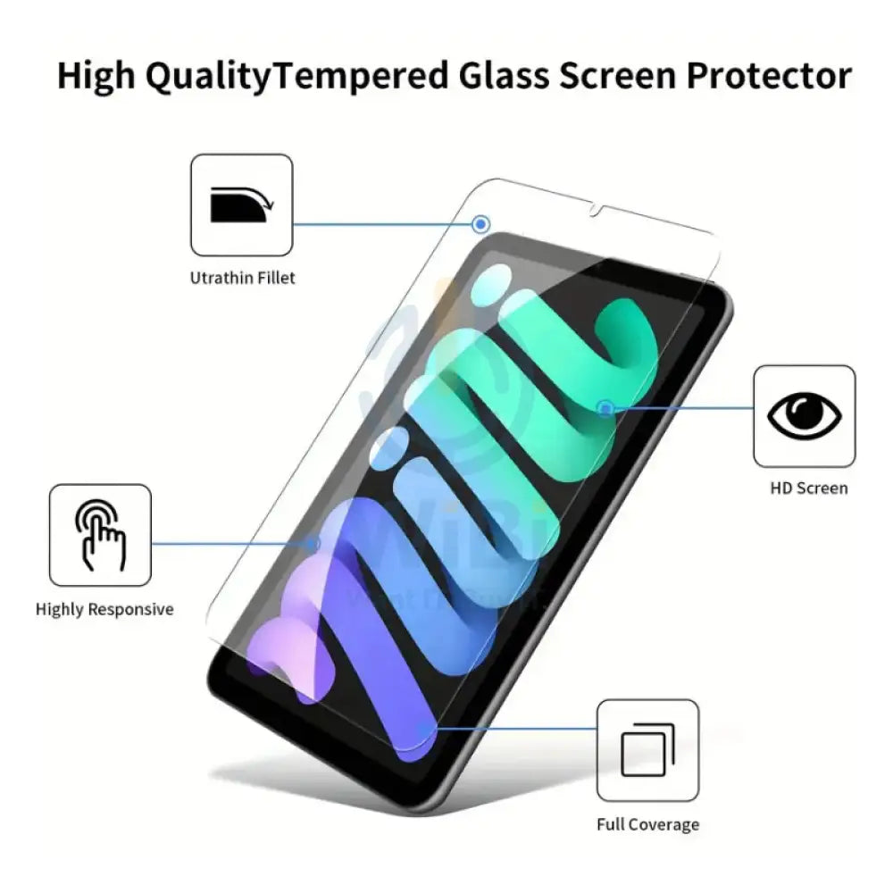 Tempered Glass Screen Protector for iPad Mini (A17 Pro) mini 7 8.3’’ Accessories > Mobiles & Tablets > Tablets > Screen