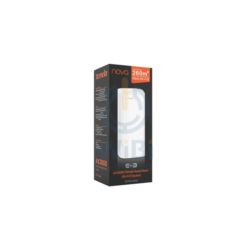 Tenda (EX12) AX3000 Whole Home Mesh Wi-Fi 6 System - 5GHz (2402Mbps) / LAN Networking Products > Routers