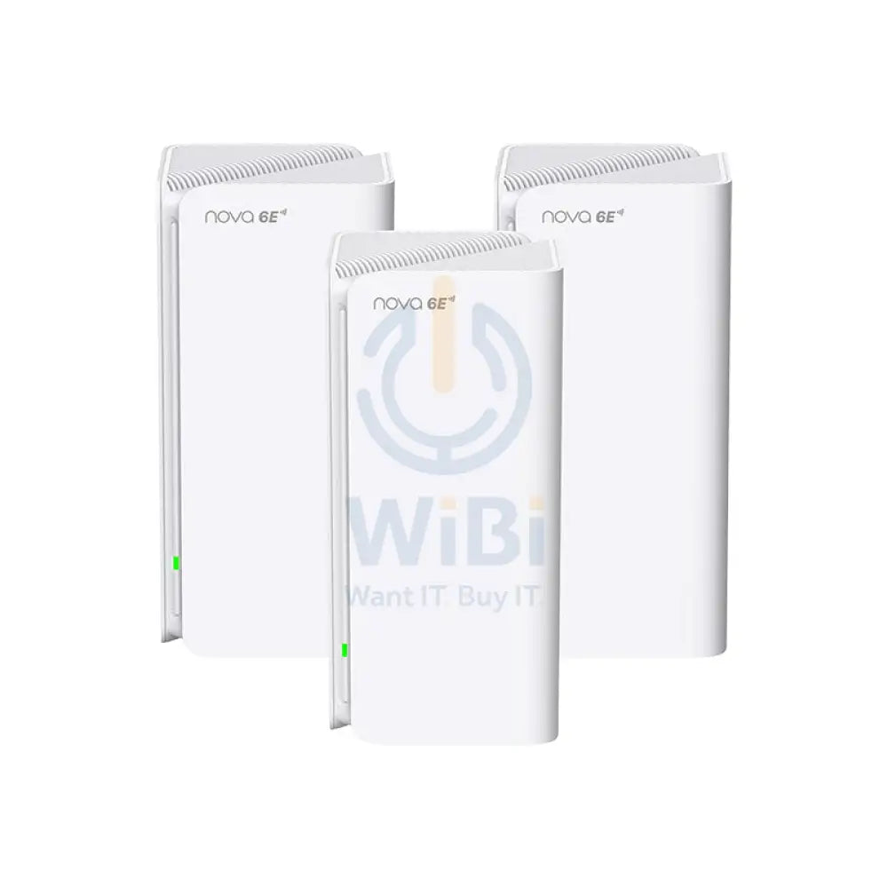 Tenda MX21 Pro (AXE5700) Whole Home Mesh Wi-Fi 6E System - 6GHz(2402Mbps) / LAN (3-Pack) Networking Products > Routers