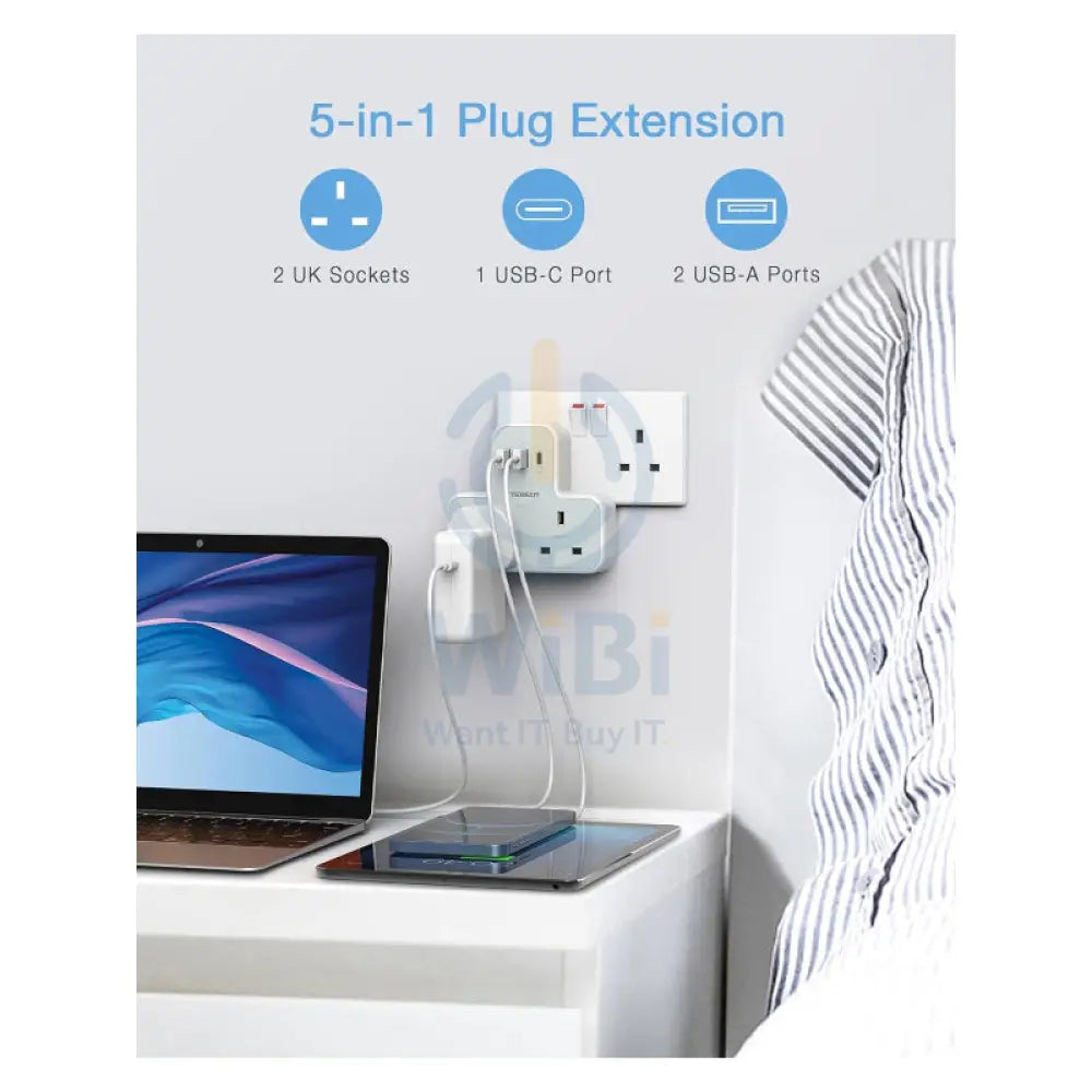 TESSAN Multi-Plug Extension Adapter - 12W / White Accessories > Power Adapters