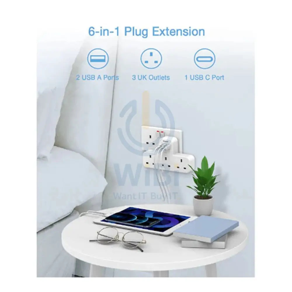 TESSAN Plug Extension Adapter - 15W / White Accessories > Power Adapters