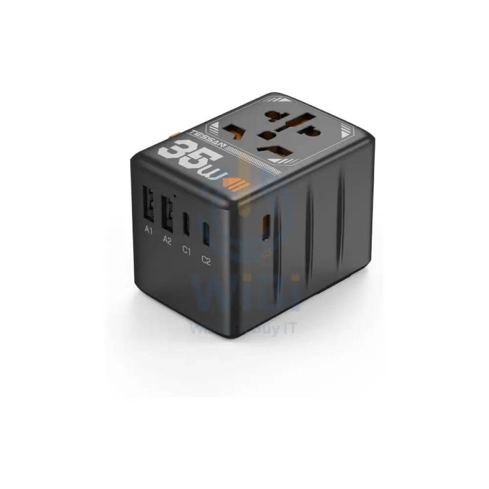 TESSAN Universal Travel Power Adapter - 35W / Black Accessories > Power Adapters