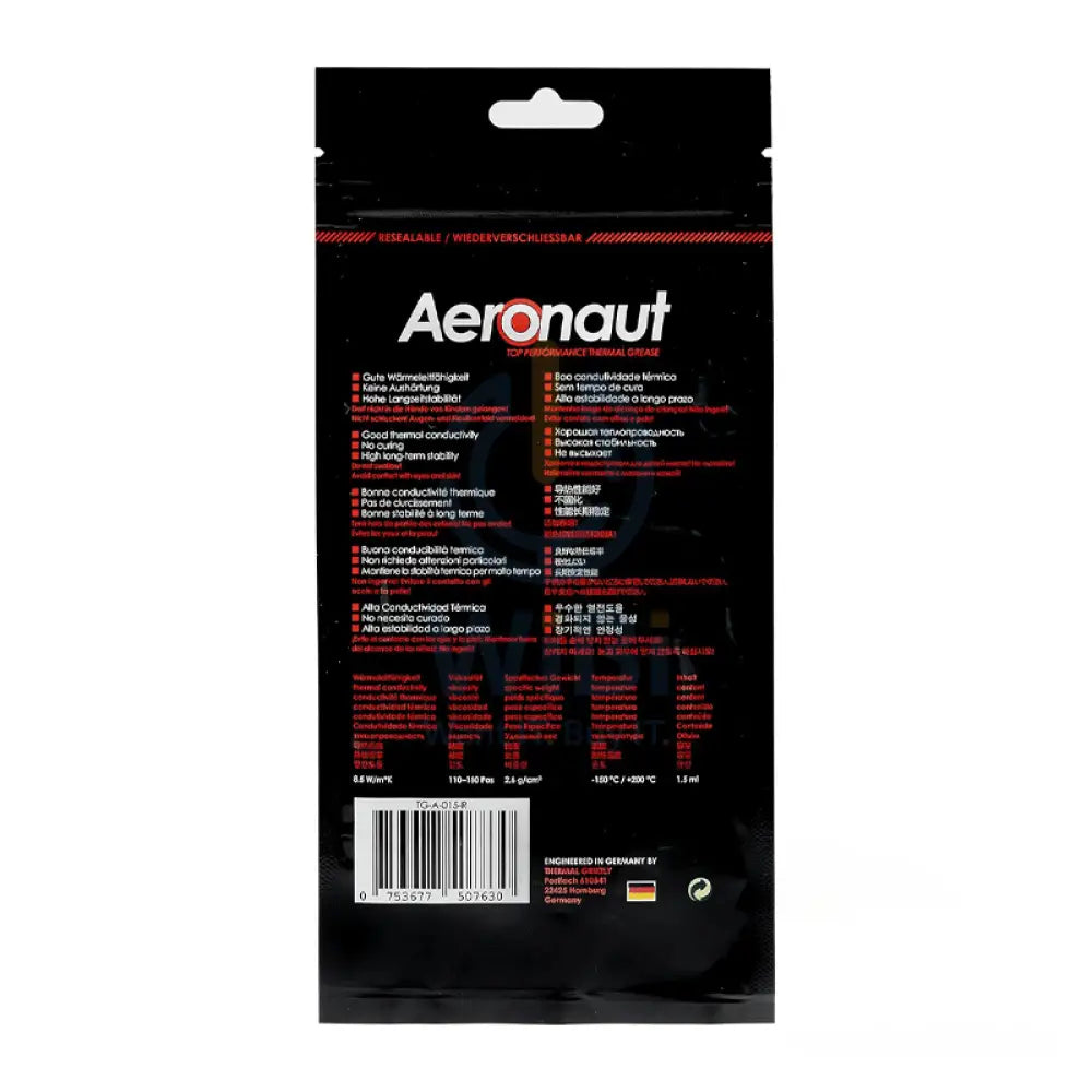 Thermal Grizzly Aeronaut Thermal Grease Paste - 3.9 Grams Accessories > Other Peripherals > Offer Zone