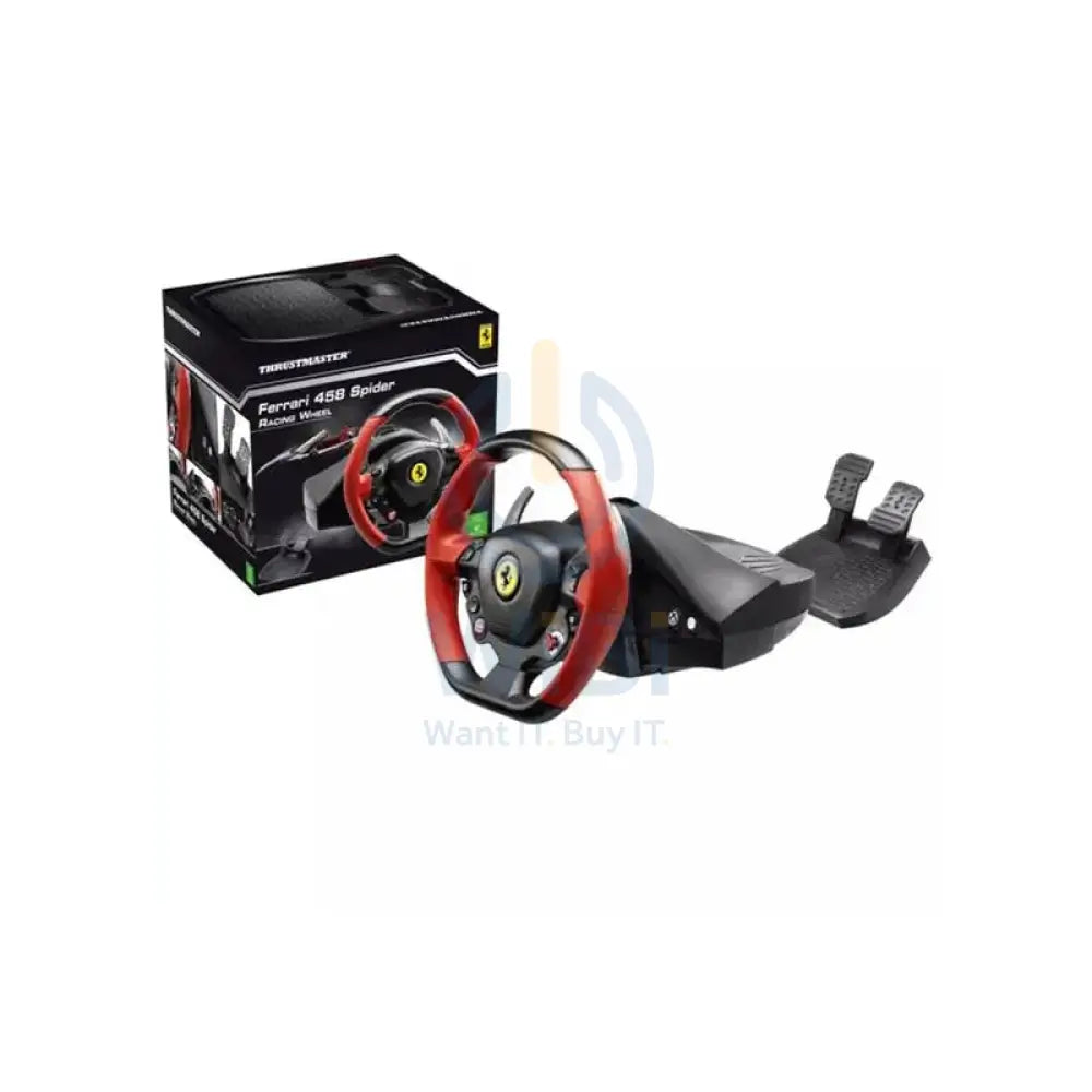 Thrustmaster Gaming Ferrari 458 Spider Racing Steering Wheel - Black/Red Accessories > Gaming Controllers > Gaming Zone