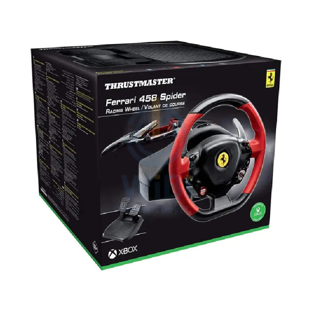 Thrustmaster Gaming Ferrari 458 Spider Racing Steering Wheel - Black/Red Accessories > Gaming Controllers > Gaming Zone
