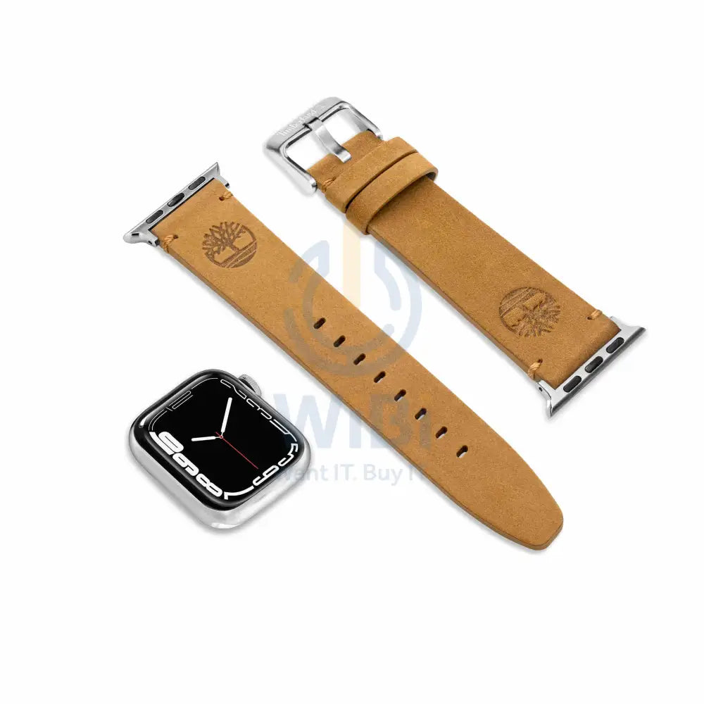 Timberland Ashby Apple Watch Ultra/45/44/42mm Smart Watch 22mm Leather Strap - Wheat Leather Accessories > Smart Watches