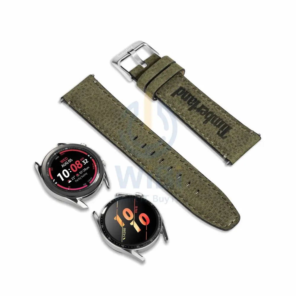 Timberland Barnesbrook Apple Watch 38/40/41mm Smart Watch 20mm Leather Strap - Green Leather Accessories > Smart