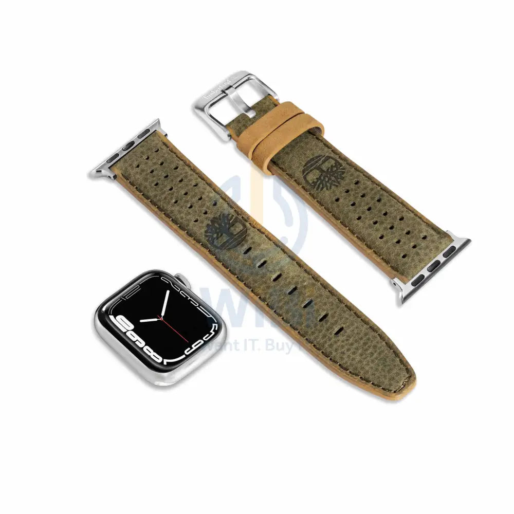 Timberland Daintree Apple Watch 38/40/41mm Smart Watch 20mm Leather Strap - Green Leather Accessories > Smart Watches >