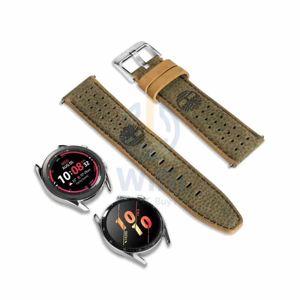 Timberland Daintree Apple Watch 38/40/41mm Smart Watch 20mm Leather Strap - Green Leather Accessories > Smart Watches >