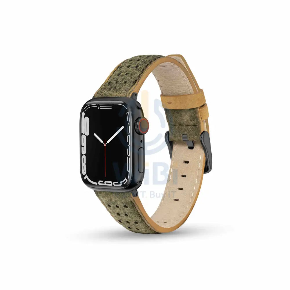 Timberland Daintree Apple Watch 38/40/41mm Smart Watch 20mm Leather Strap - Green Leather Accessories > Smart Watches >