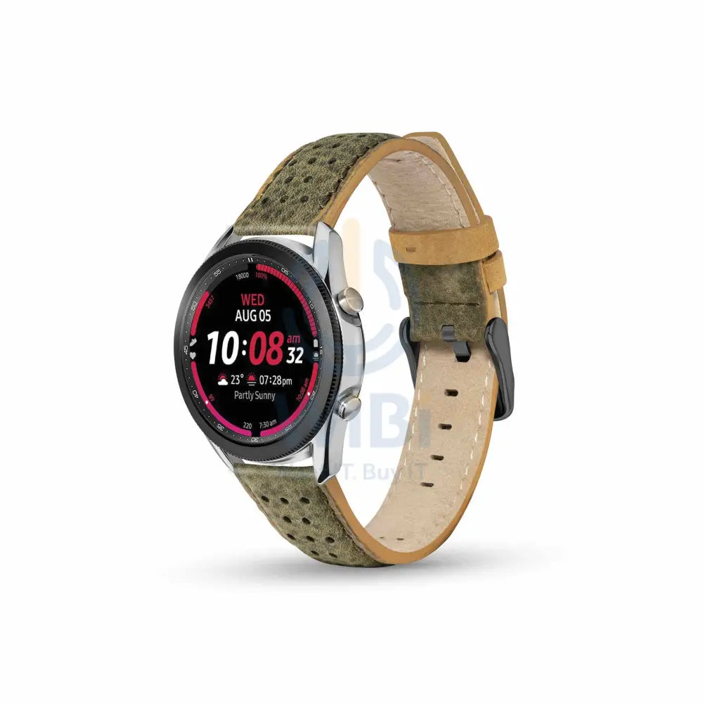 Timberland Daintree Apple Watch 38/40/41mm Smart Watch 20mm Leather Strap - Green Leather Accessories > Smart Watches >