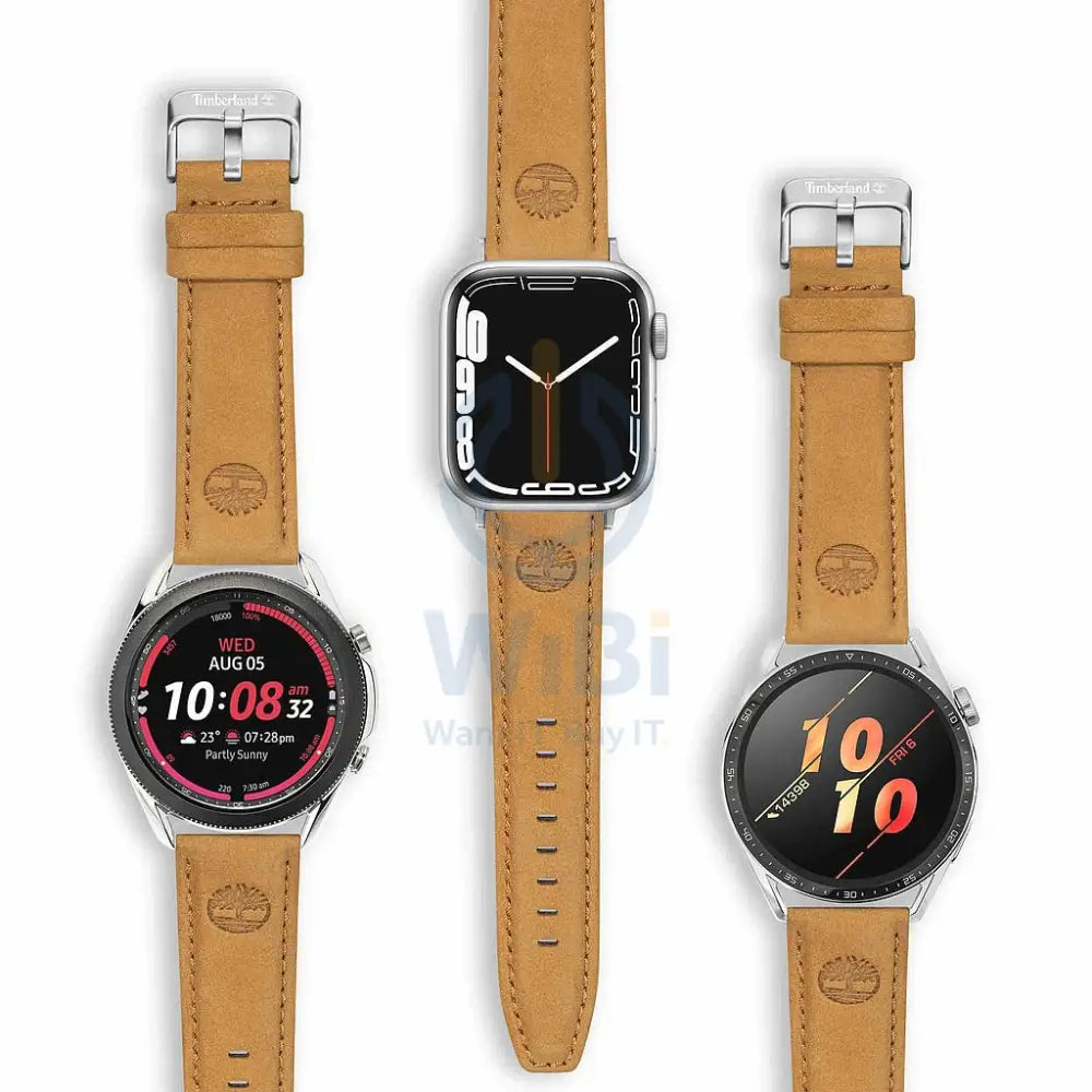 Timberland Lacandon Apple Watch 38/40/41mm Smart Watch 20mm Leather Strap - Wheat Leather Accessories > Smart Watches