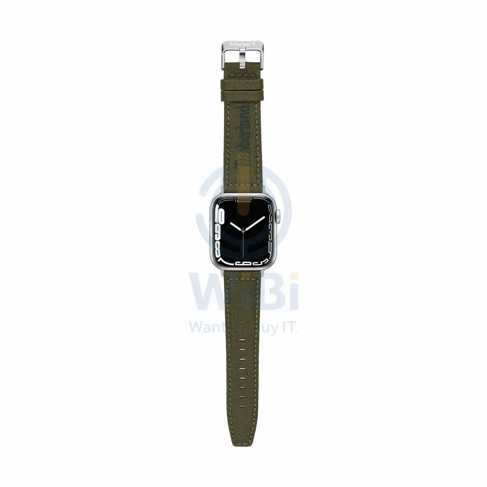 Timberland Sapo Apple Watch Ultra/45/44/42mm Smart Watch 22mm Leather Strap - Green Fabric Accessories > Smart Watches