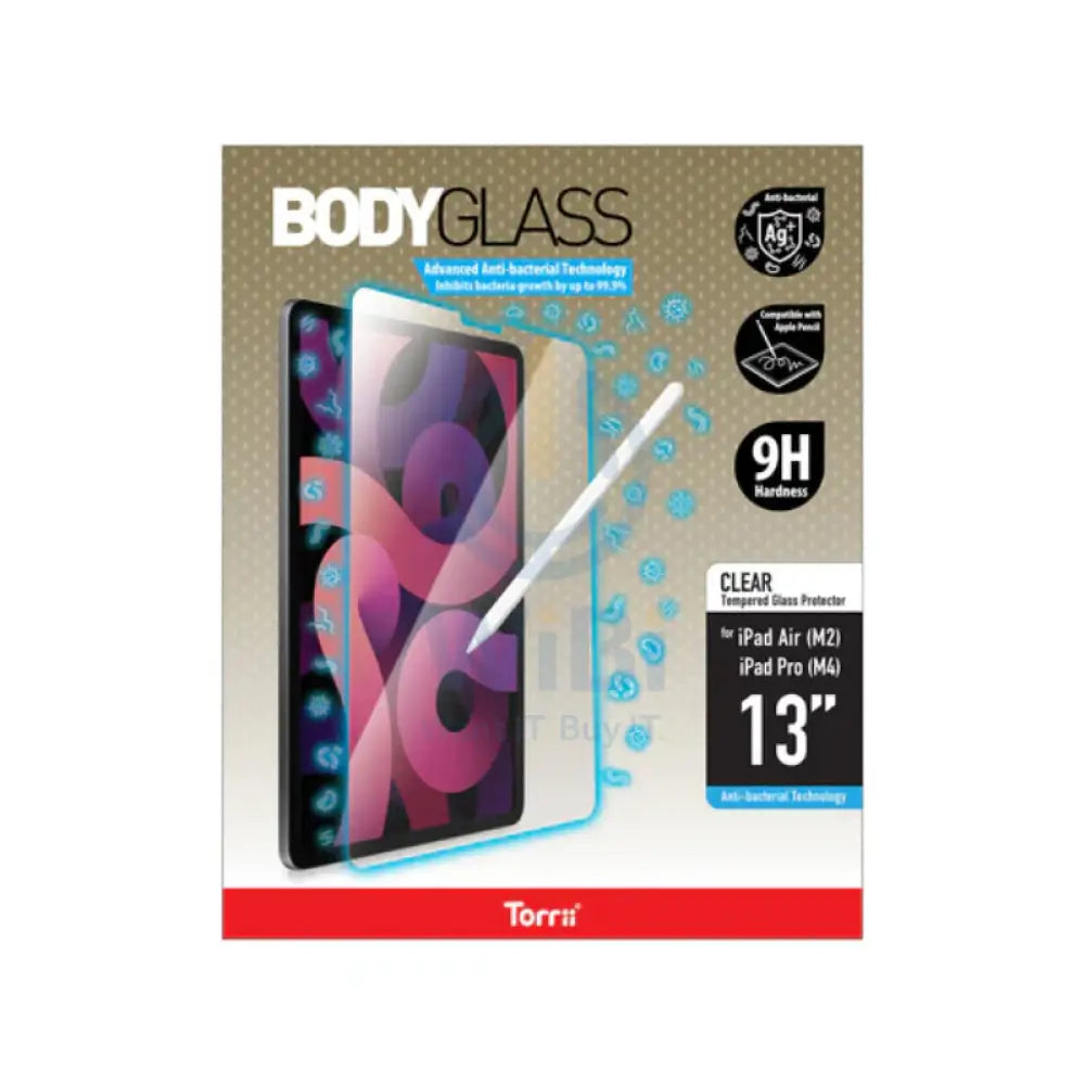 Torrii Anti Bacterial Screen Protector - Apple iPad Air 13-inch(M2) / Apple iPad Pro 13-inch (M4) / Clear Accessories >