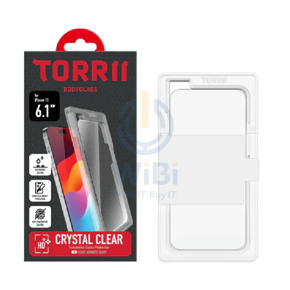 Torrii Body Glass Screen Protector - Apple iPhone 15 / Clear Accessories > Mobiles & Tablets > Mobiles > Screen